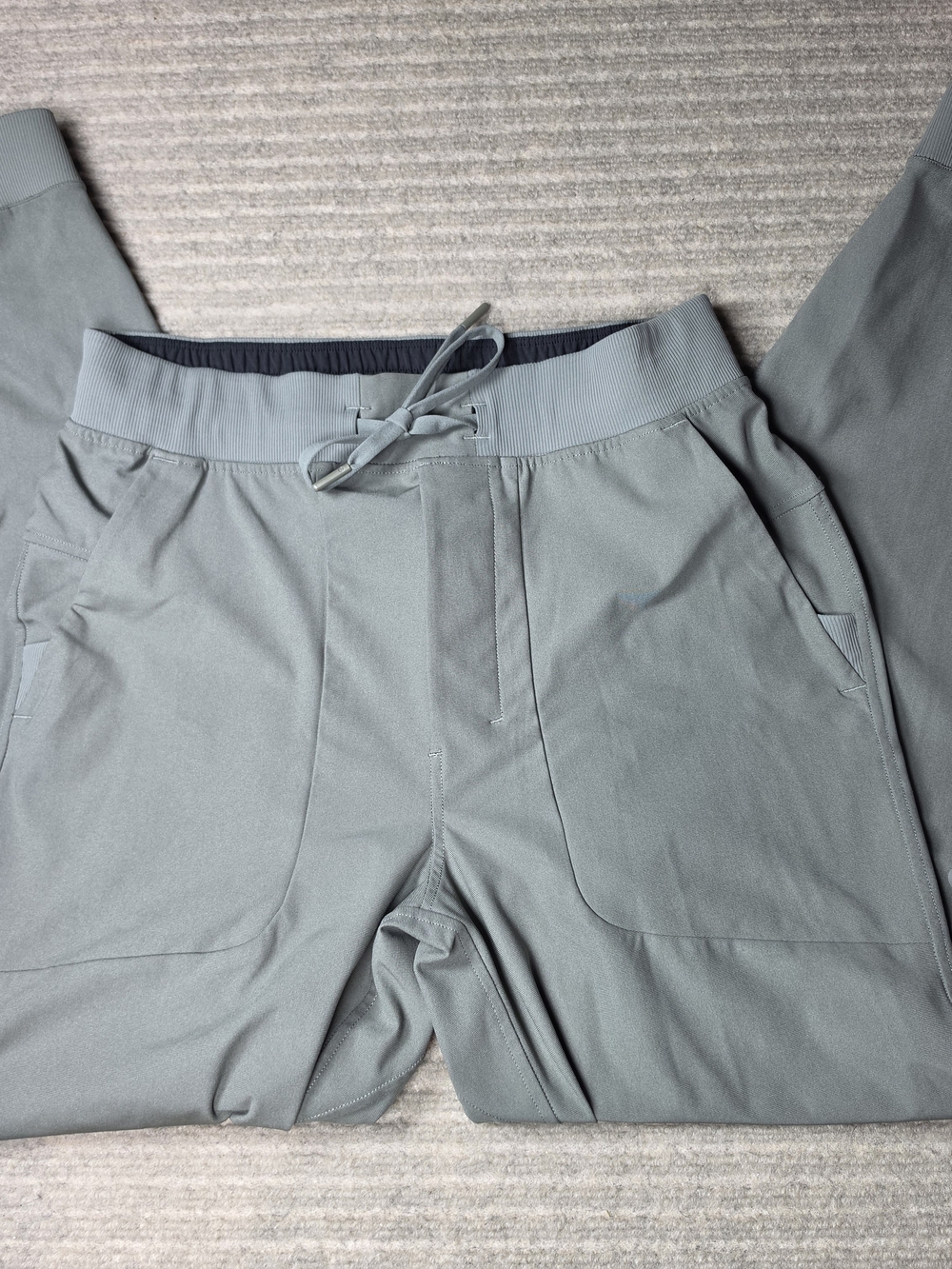Lululemon ABC Jogger Pants Mens Med Olive Elastic Waist Pocket Athletic